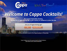 Tablet Screenshot of coppacocktails.com